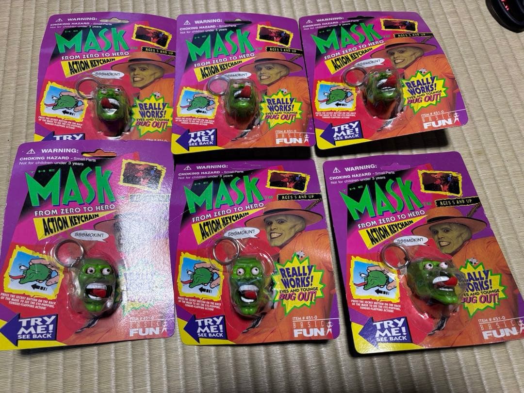 専用　 残6 the mask アクションキーチェーン　キーホルダー