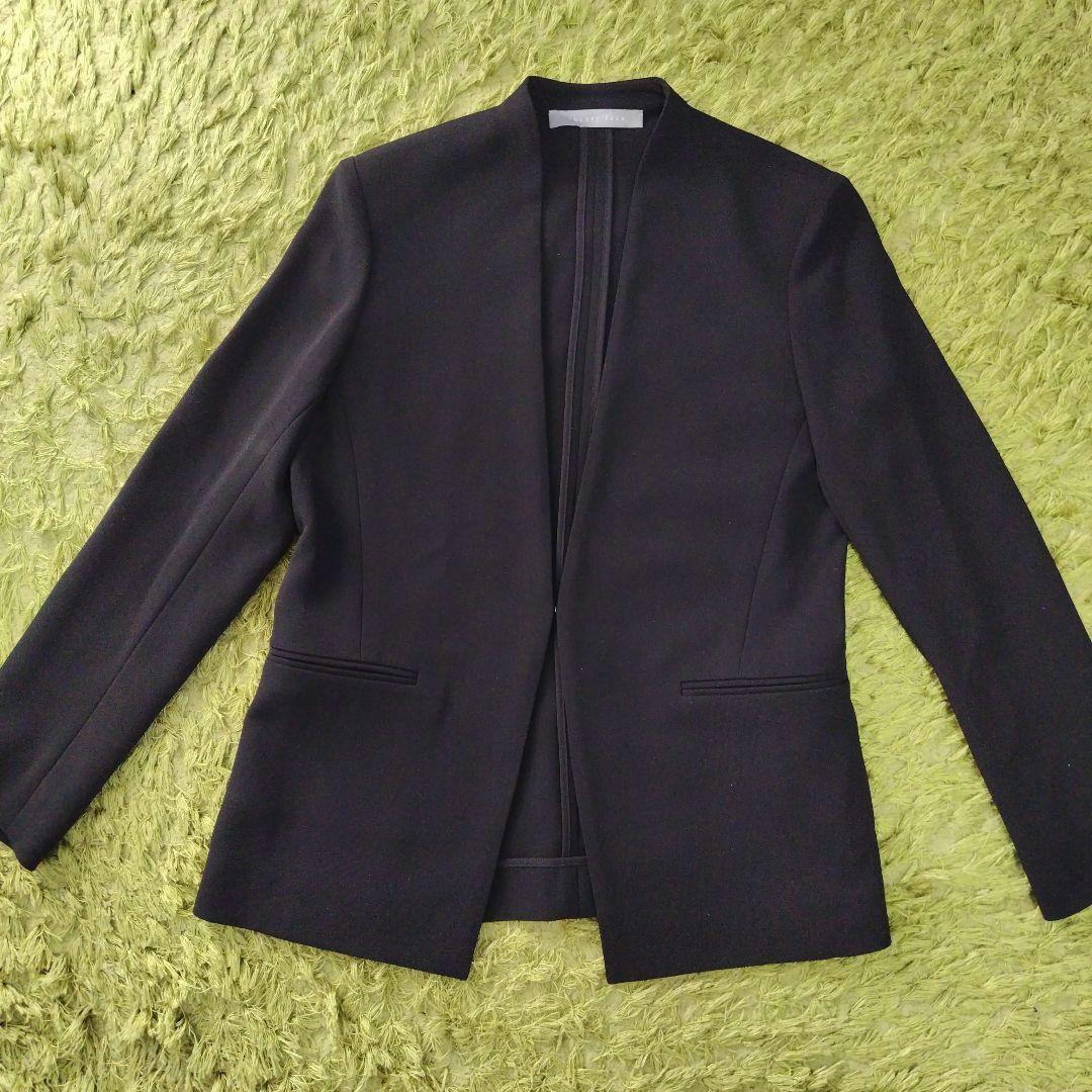 Theory luxe 小さいサイズ ノーカラージャケットパンツ上下セットアップ