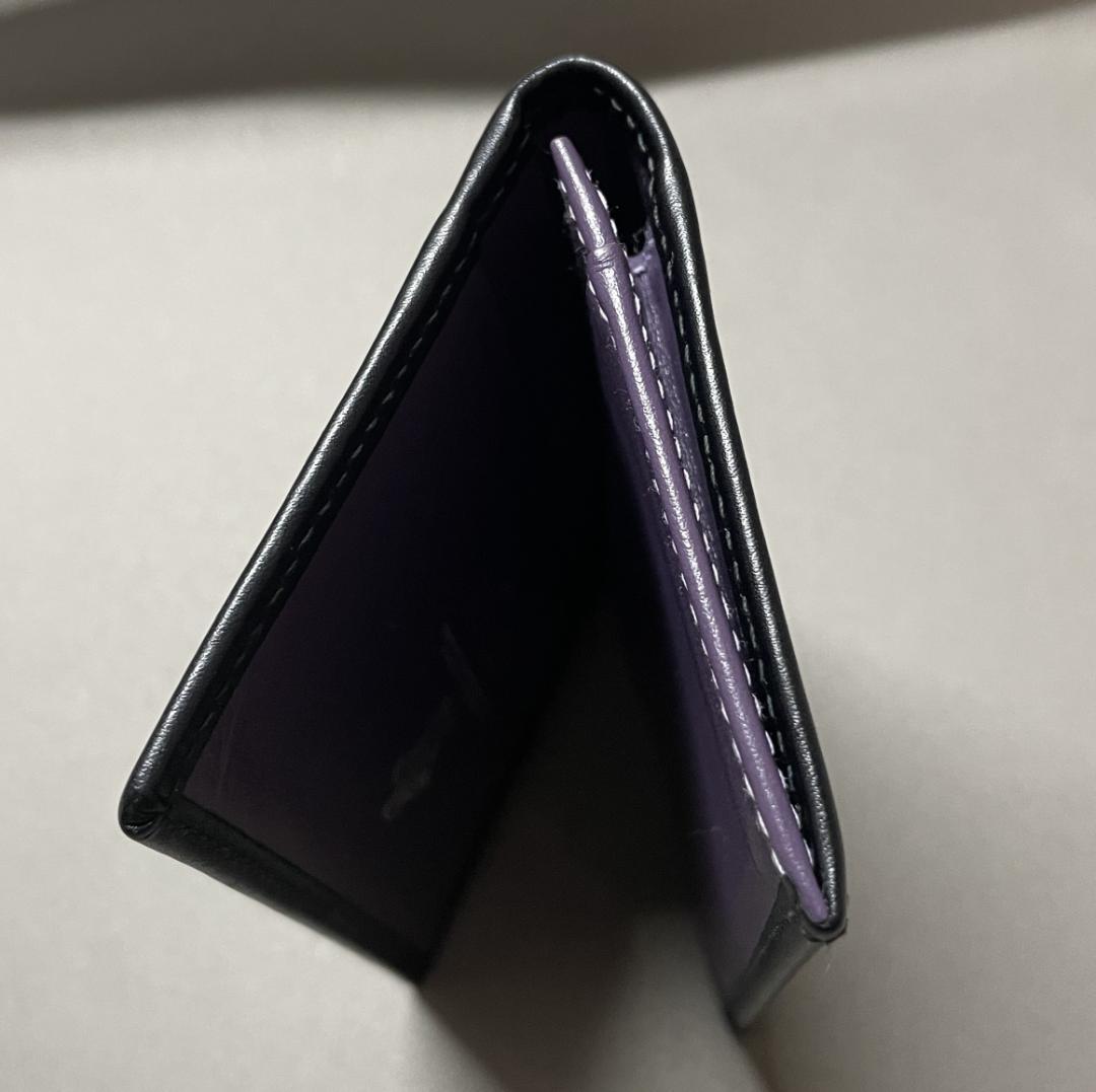 ETTINGER エッティンガー 名刺入れ カードケース ブラック　パープル