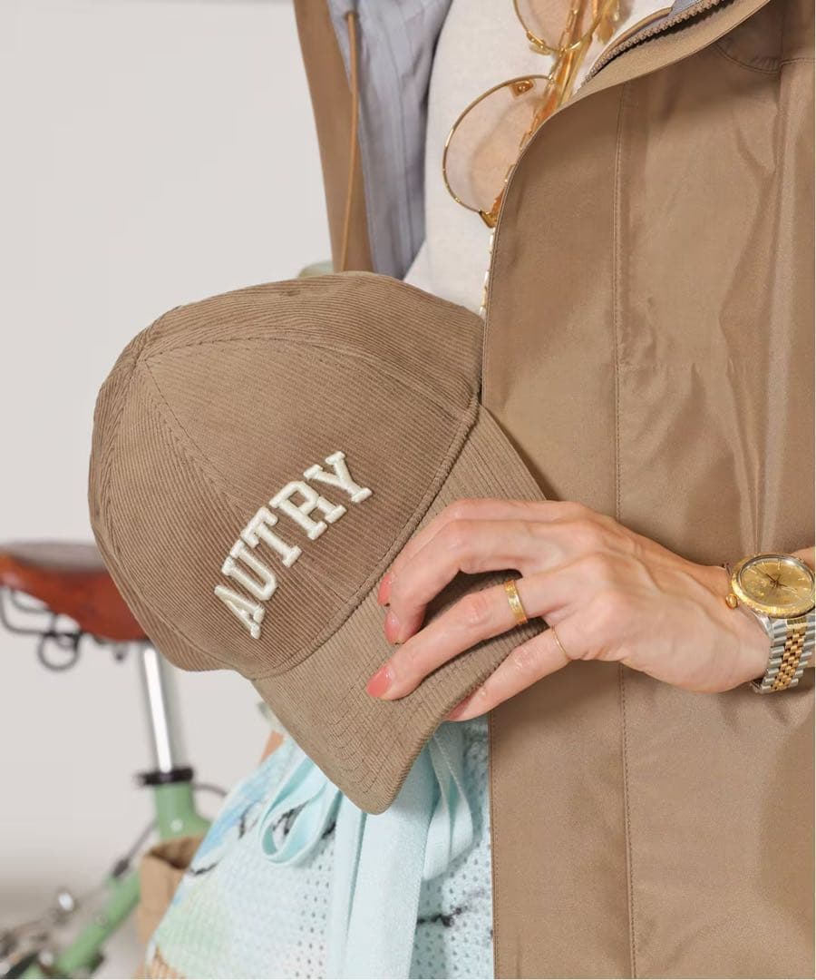 新品【AUTRY/オートリー】 CORDUROY CAP ベージュ