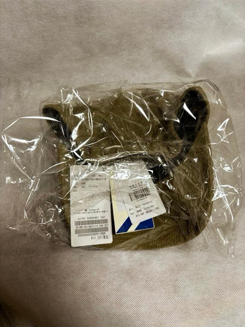 新品【AUTRY/オートリー】 CORDUROY CAP ベージュ