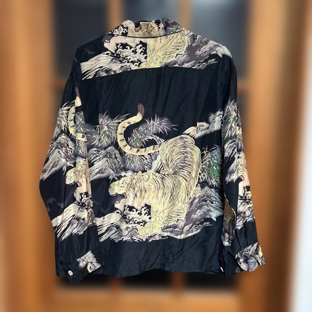 SUN SURF サンサーフ 長袖アロハM スペシャルエディション 笹虎