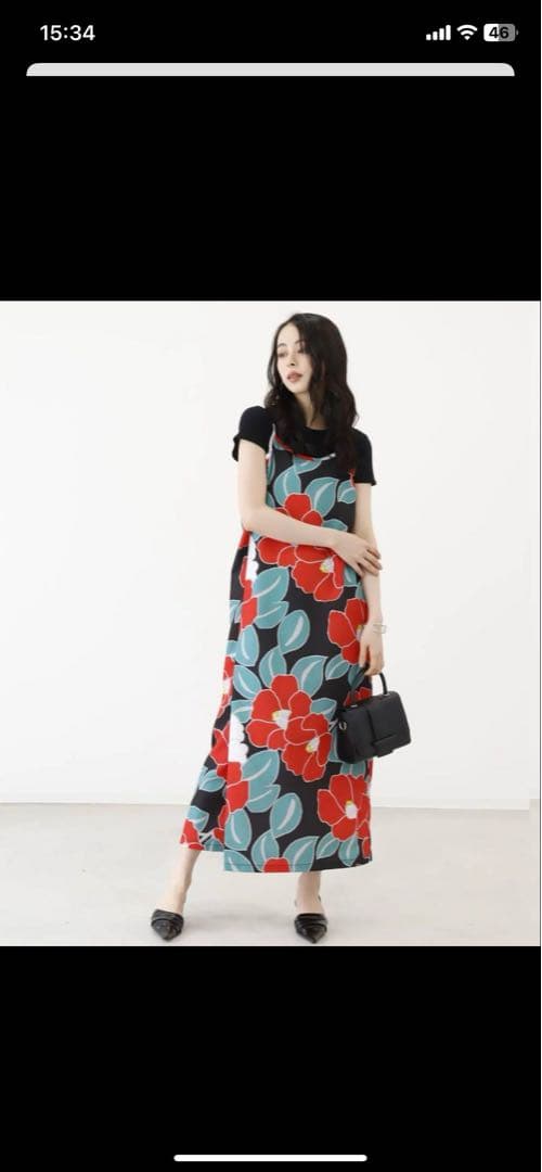 ワンピース　浴衣　帯　3点セット　試着のみ　Lサイズ