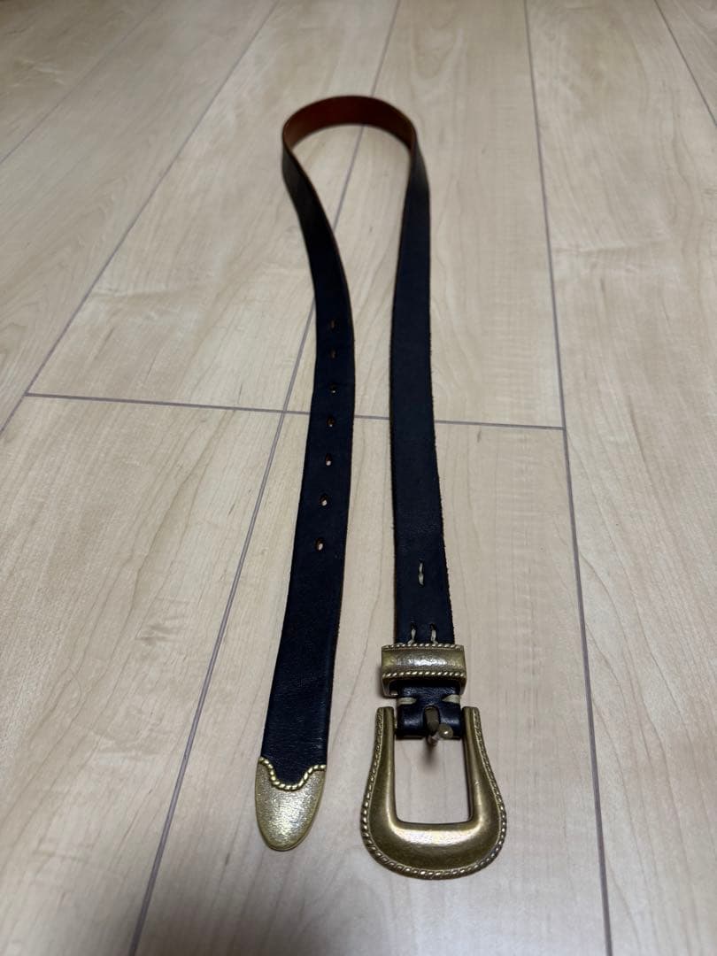 希少　Vintage Works ウェスタンベルトDH5738 真鍮　37/94
