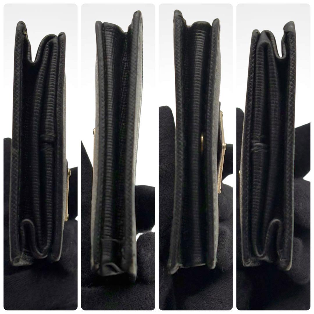 美品✨PRADA プラダ ケース サフィアーノレザー ブラック 三角ロゴ