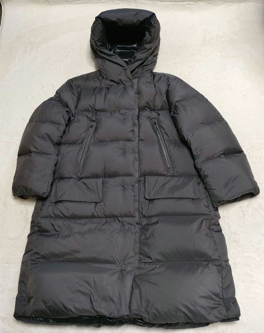 【✨極美品✨】UNIQLO+J◎ダウンロングコート ダークグレー XXL