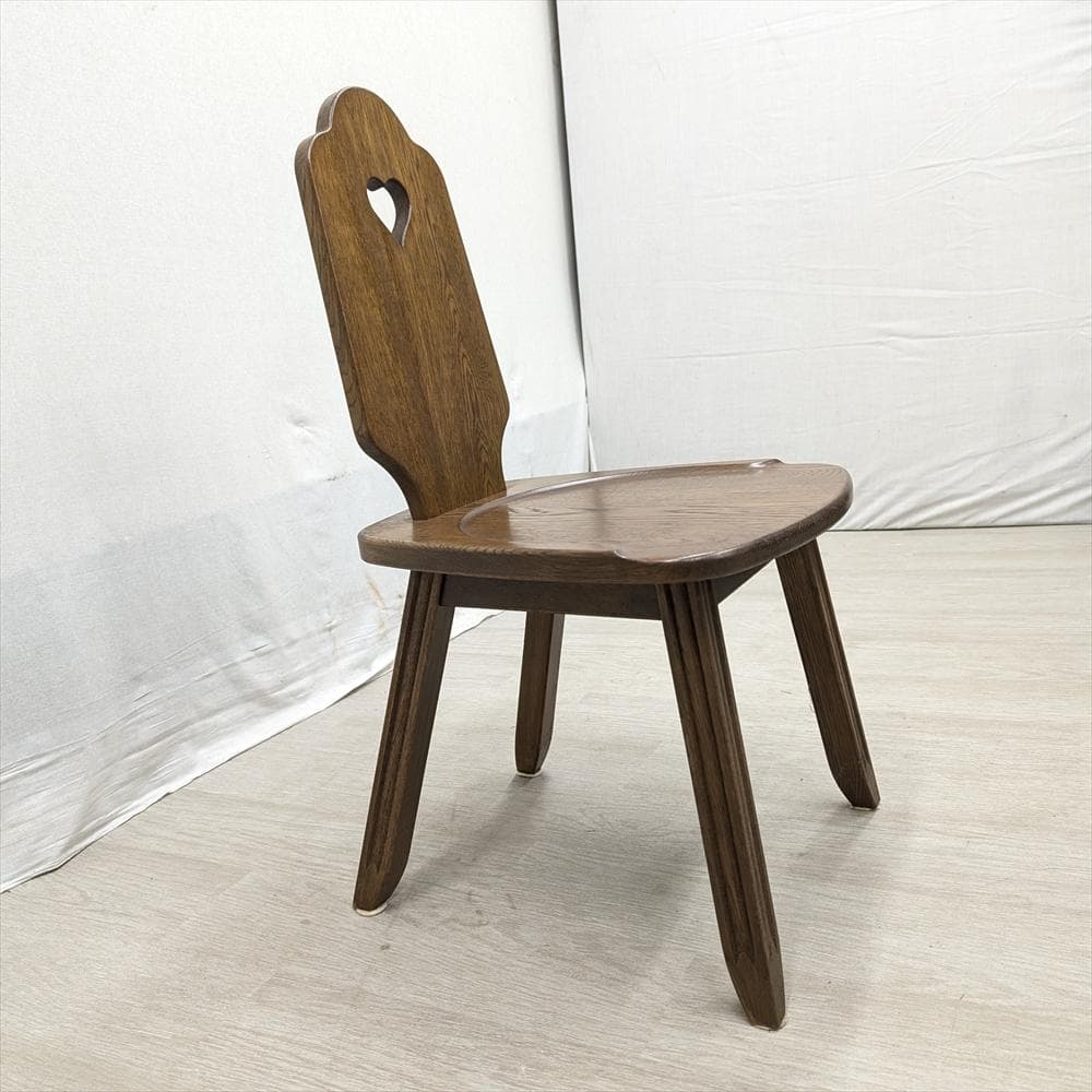 美品　山室家具製作所　旭川家具　エスポアール　楢 ナラ材　椅子　イス　チェア