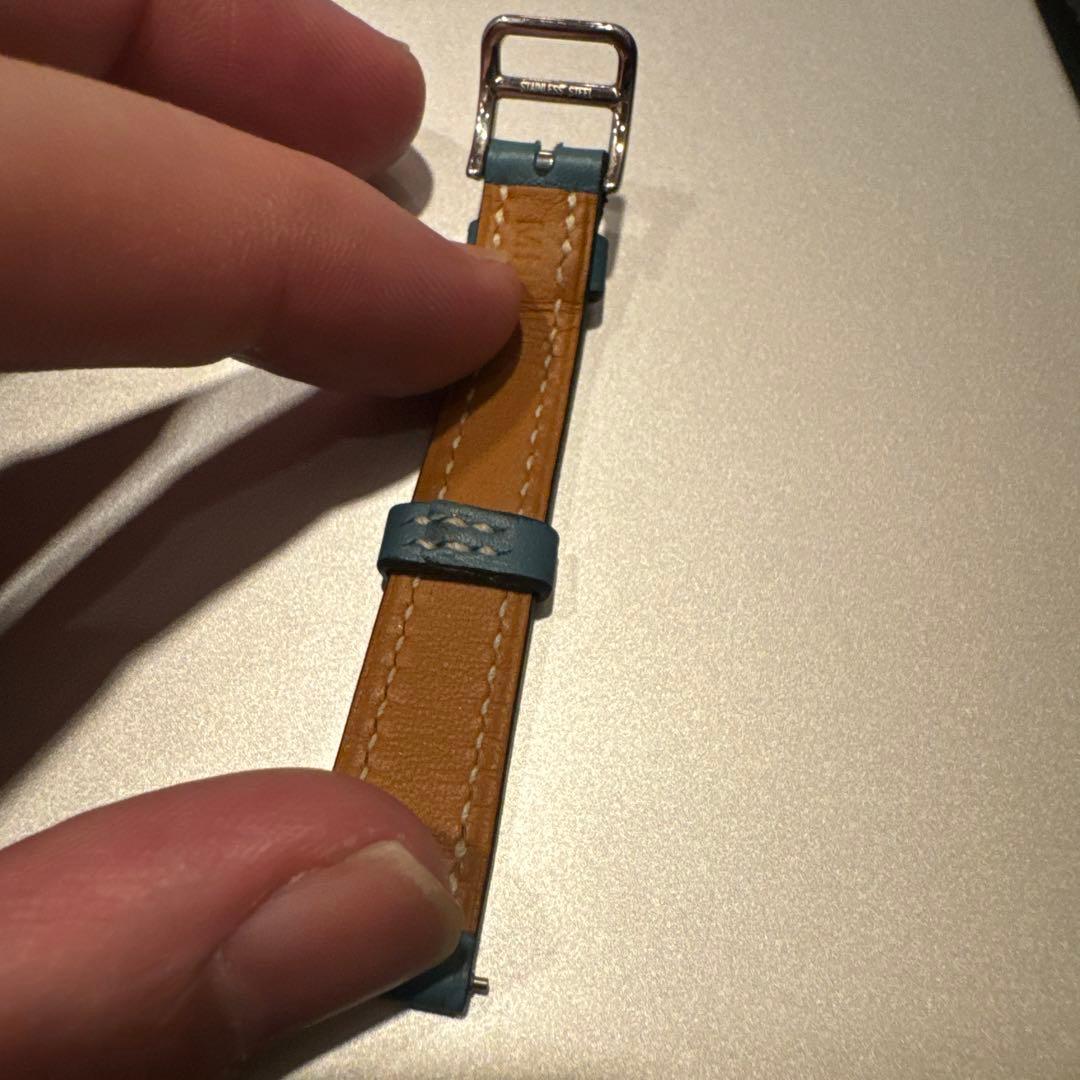 【未使用保管品】エルメス　Hウォッチ　ロング　レザーベルト　尾錠付き