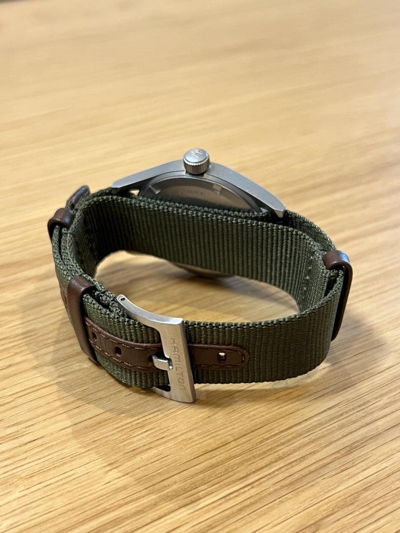 Hamilton Khaki Field クォーツ ブラックダイヤル 腕時計