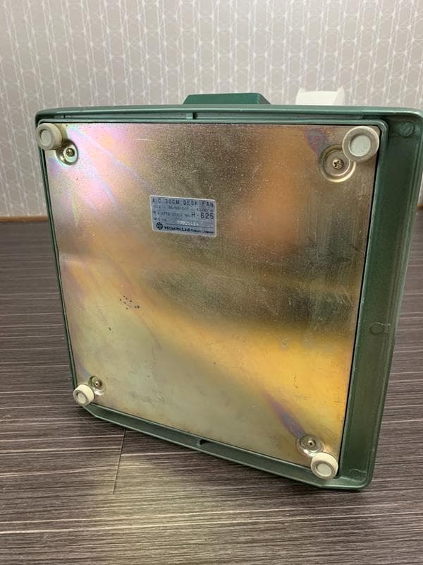 HITACHI 日立 H-625 デスクファン扇風機 グリーン 昭和レトロ