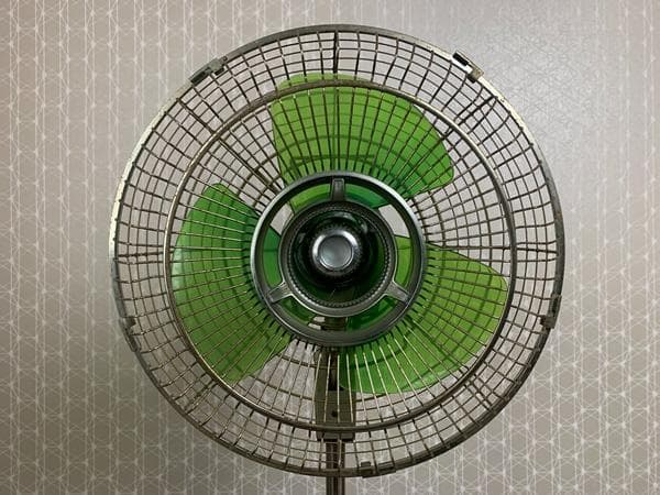 HITACHI 日立 H-625 デスクファン扇風機 グリーン 昭和レトロ