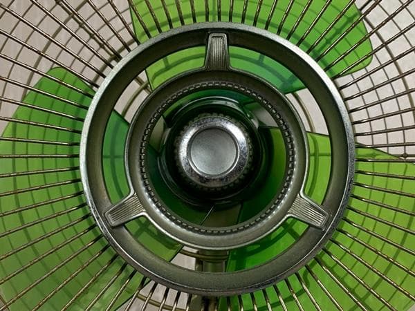 HITACHI 日立 H-625 デスクファン扇風機 グリーン 昭和レトロ