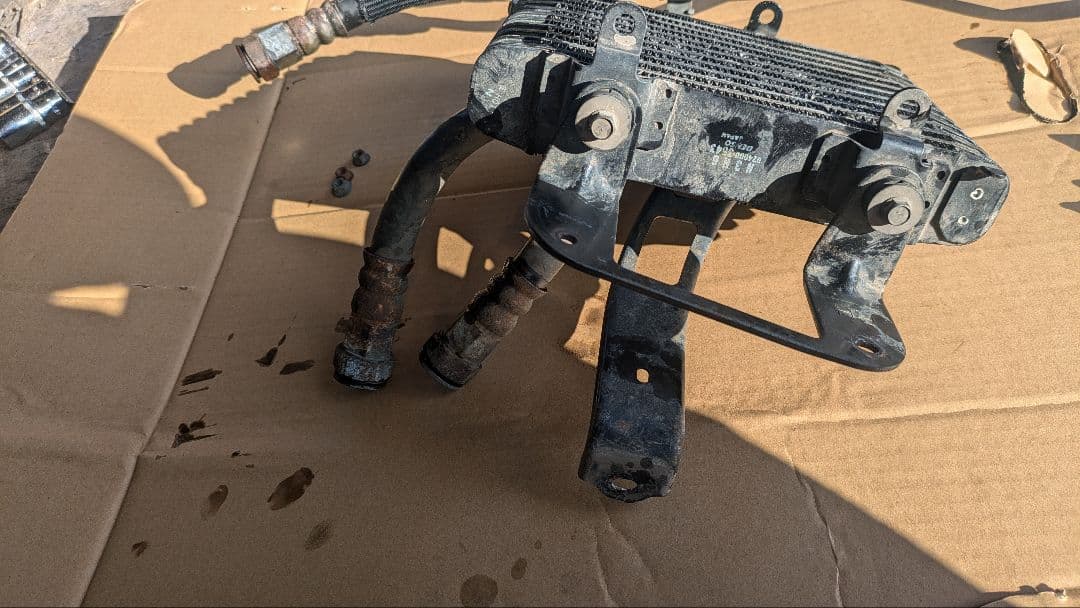 RX-8前期型 純正オプション追加オイルクーラー