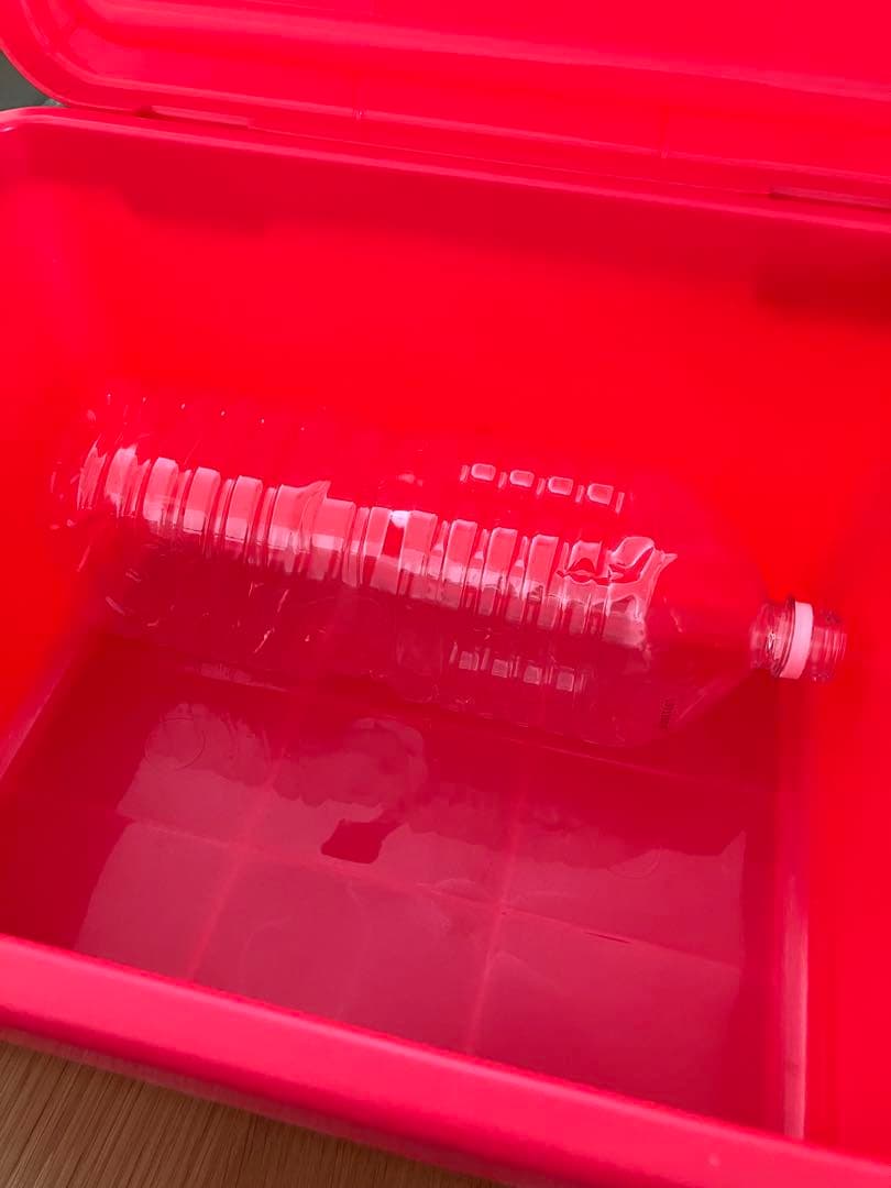 希少 昭和レトロ1986サンリオ ハローキティの蓋付きプラケース収納 おもちゃ箱