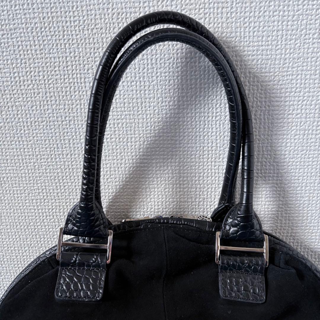 レア⬛︎ハローキティ⬛︎muta⬛︎ボストンバッグ⬛︎コラボ⬛︎レザー⬛︎クロコ型押し