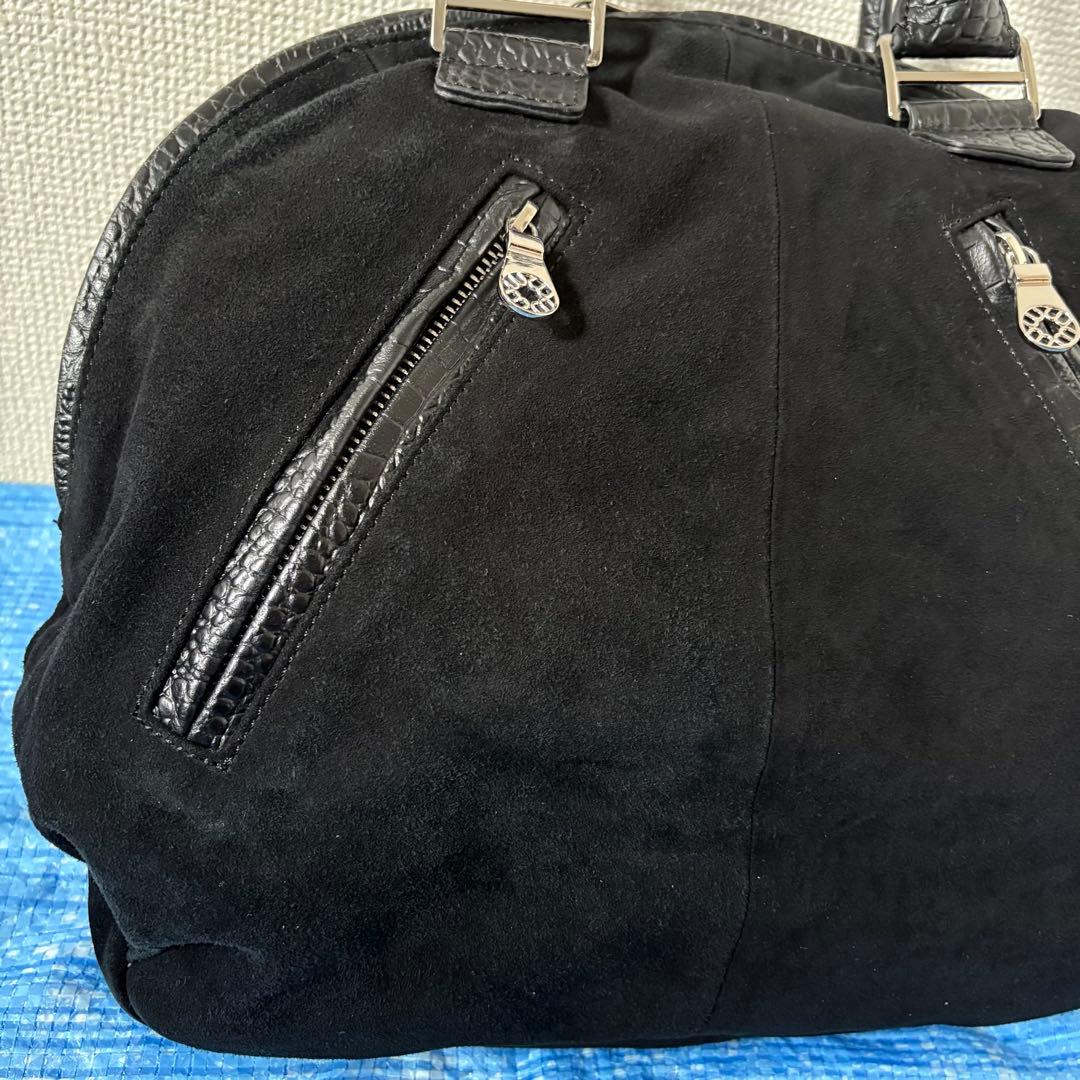 レア⬛︎ハローキティ⬛︎muta⬛︎ボストンバッグ⬛︎コラボ⬛︎レザー⬛︎クロコ型押し