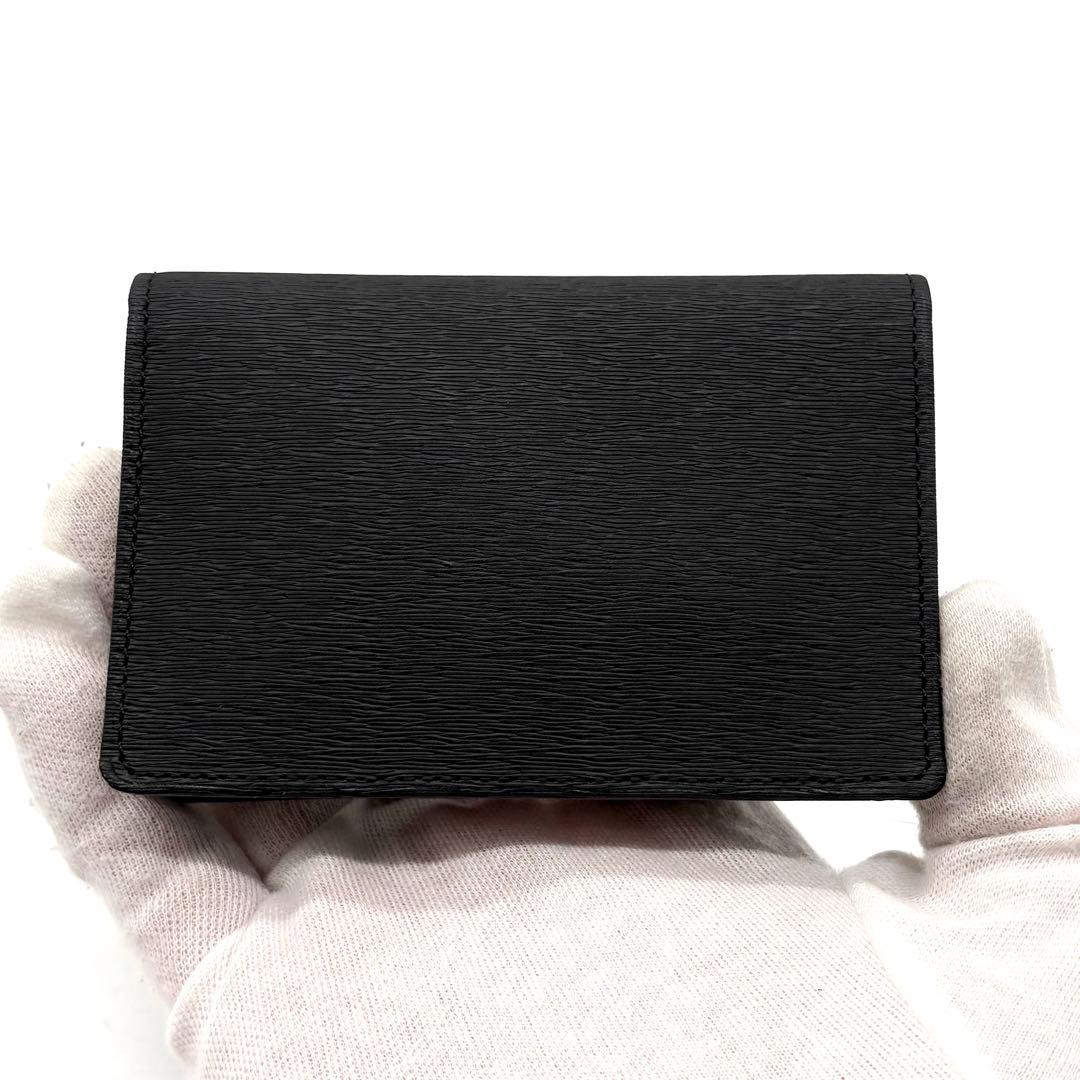 【未使用級】ポーター カレント カードケース 名刺入れ レザー ブラック