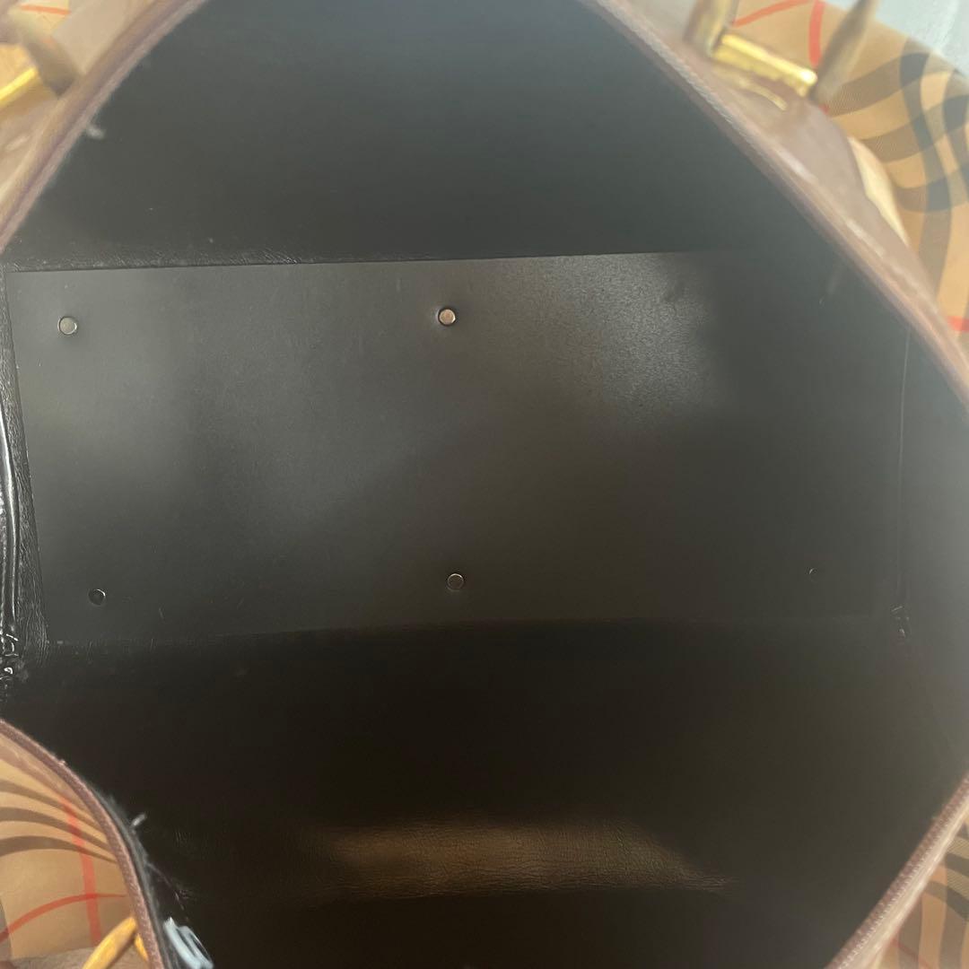 【ゆ様】 美品バーバリー ボストンバッグ ノバチェック 大容量 旅行 ホース