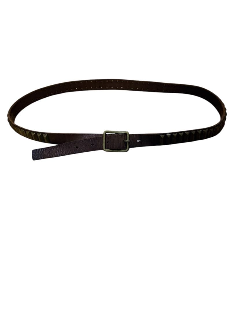 アンダーカバー　2006SS T期　スタッズベルト　茶