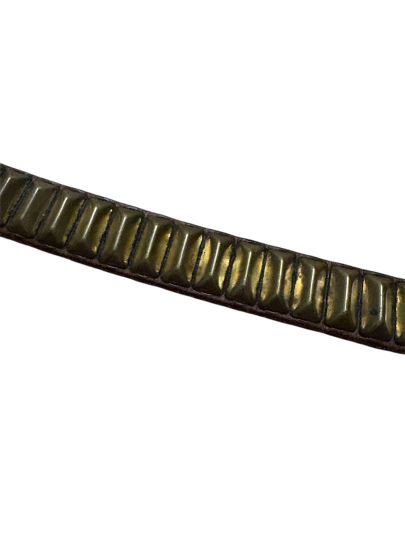 アンダーカバー　2006SS T期　スタッズベルト　茶