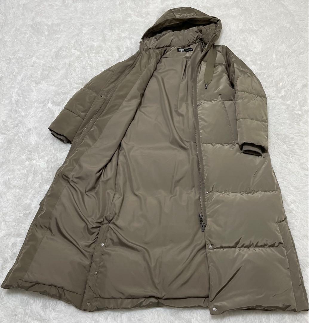 【完売品】ザラ ウォーター＆ウィンドプロテクションフード ロングダウンコート M