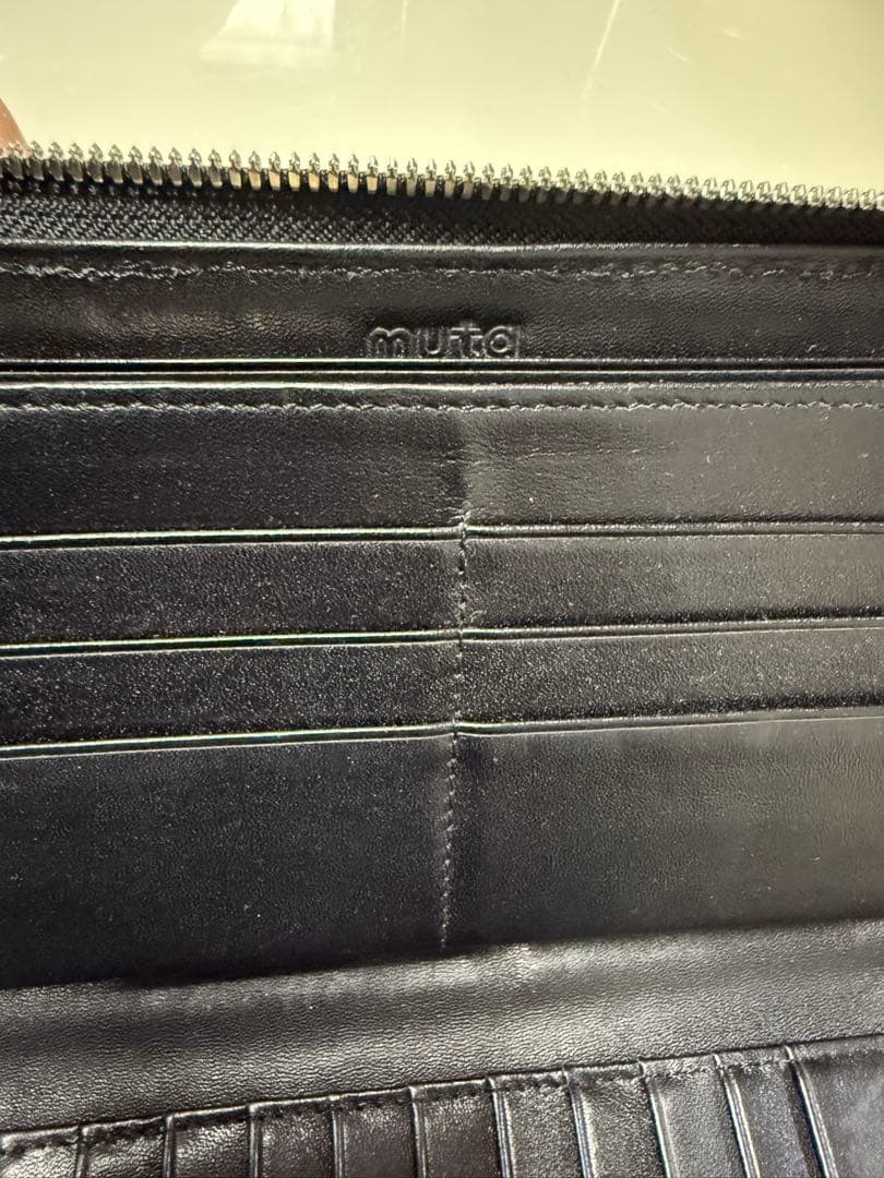 muta ムータ ラウンドファスナー 長財布 エイ革 スティングレイ