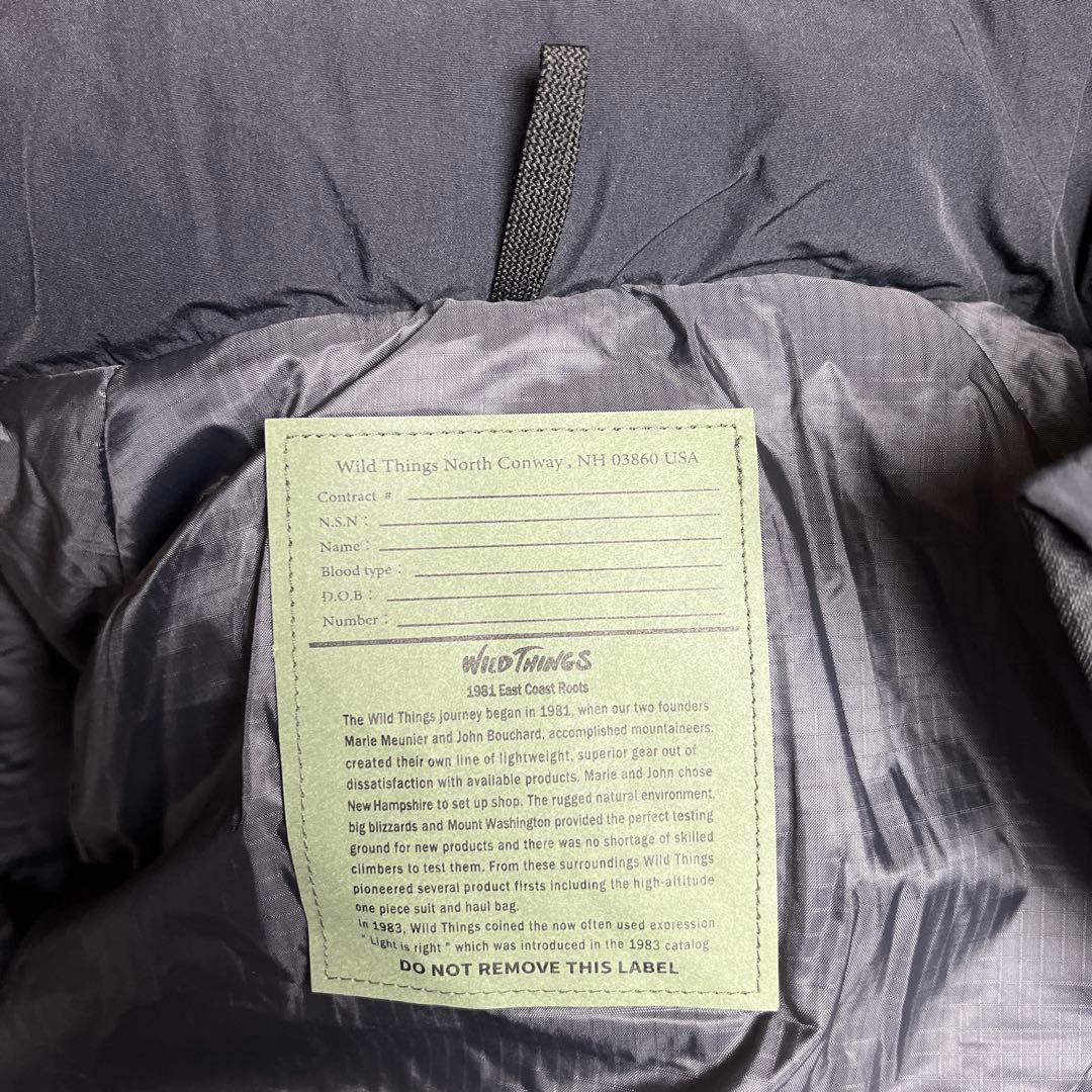 新品 ワイルドシングス ハッピージャケット　タイプ 黒Lハッピースーツ ダウン