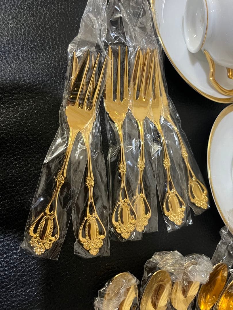 ノリタケ 金メッキ カトラリーセット フォーク6本 スプーン6本