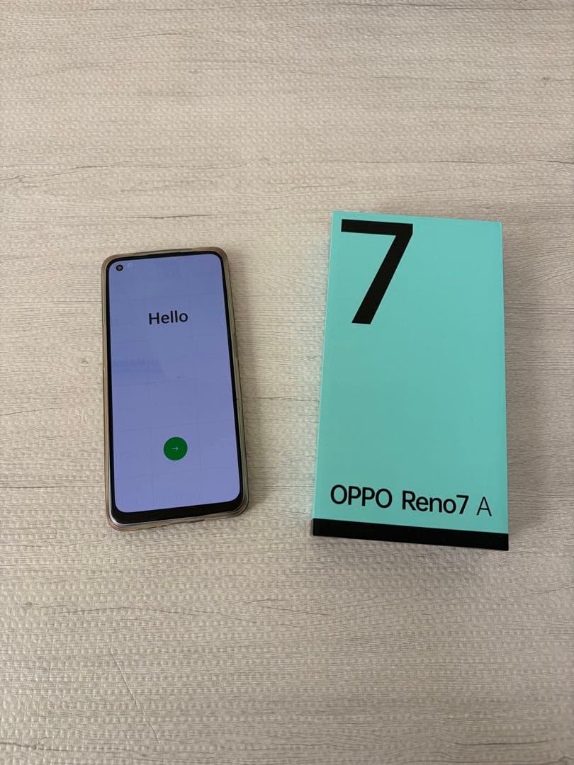 [中古][やや傷あり] OPPO Reno7 A ミントグリーン 本体