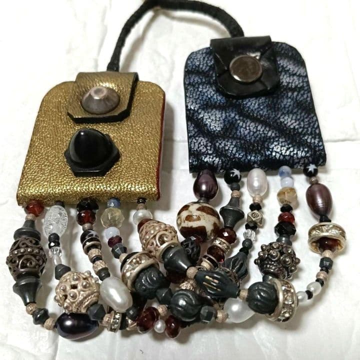 2084【レア】GOLDLEATHER ゴールドレザー ブレスレット保存袋付き