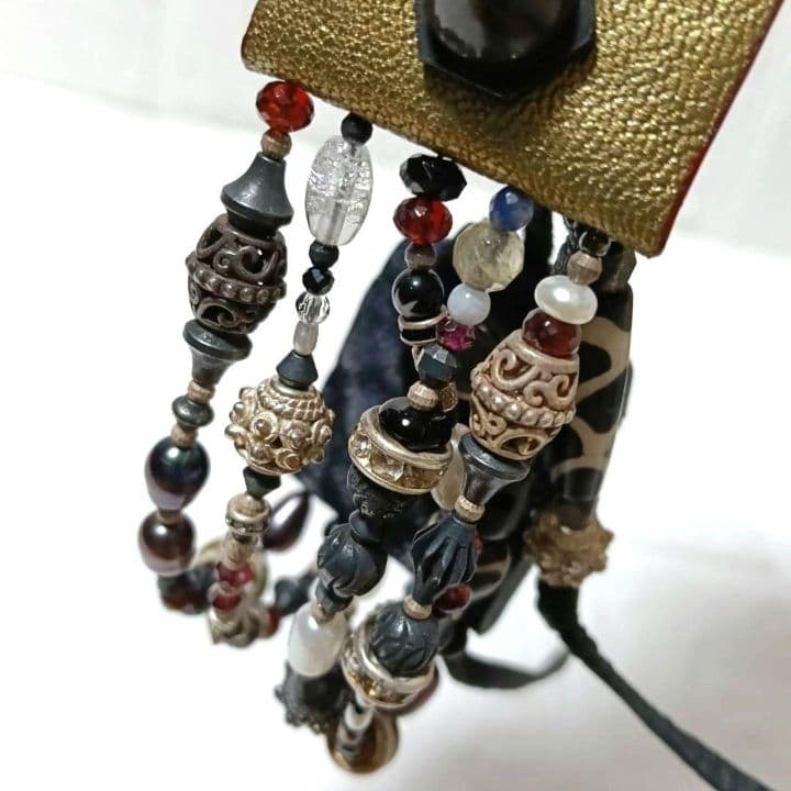 2084【レア】GOLDLEATHER ゴールドレザー ブレスレット保存袋付き