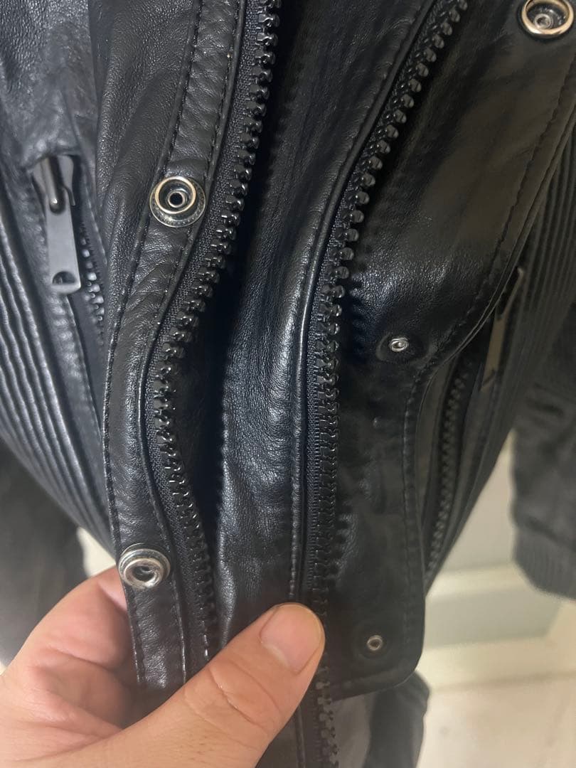 STUD HOMME. DIOR HOMME レザー　ジャケット 幻05aw