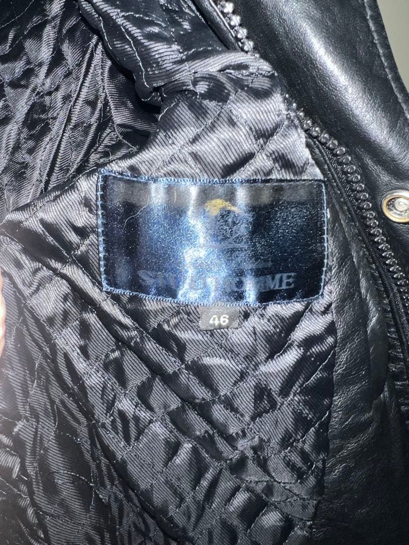 STUD HOMME. DIOR HOMME レザー　ジャケット 幻05aw