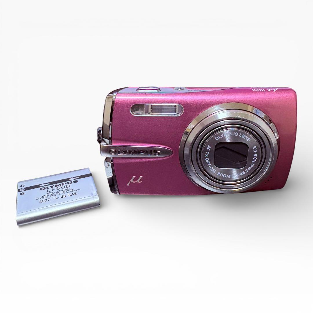 【訳あり】OLYMPUS μ 1020 ピンク オリンパス デジカメ 7倍ズーム