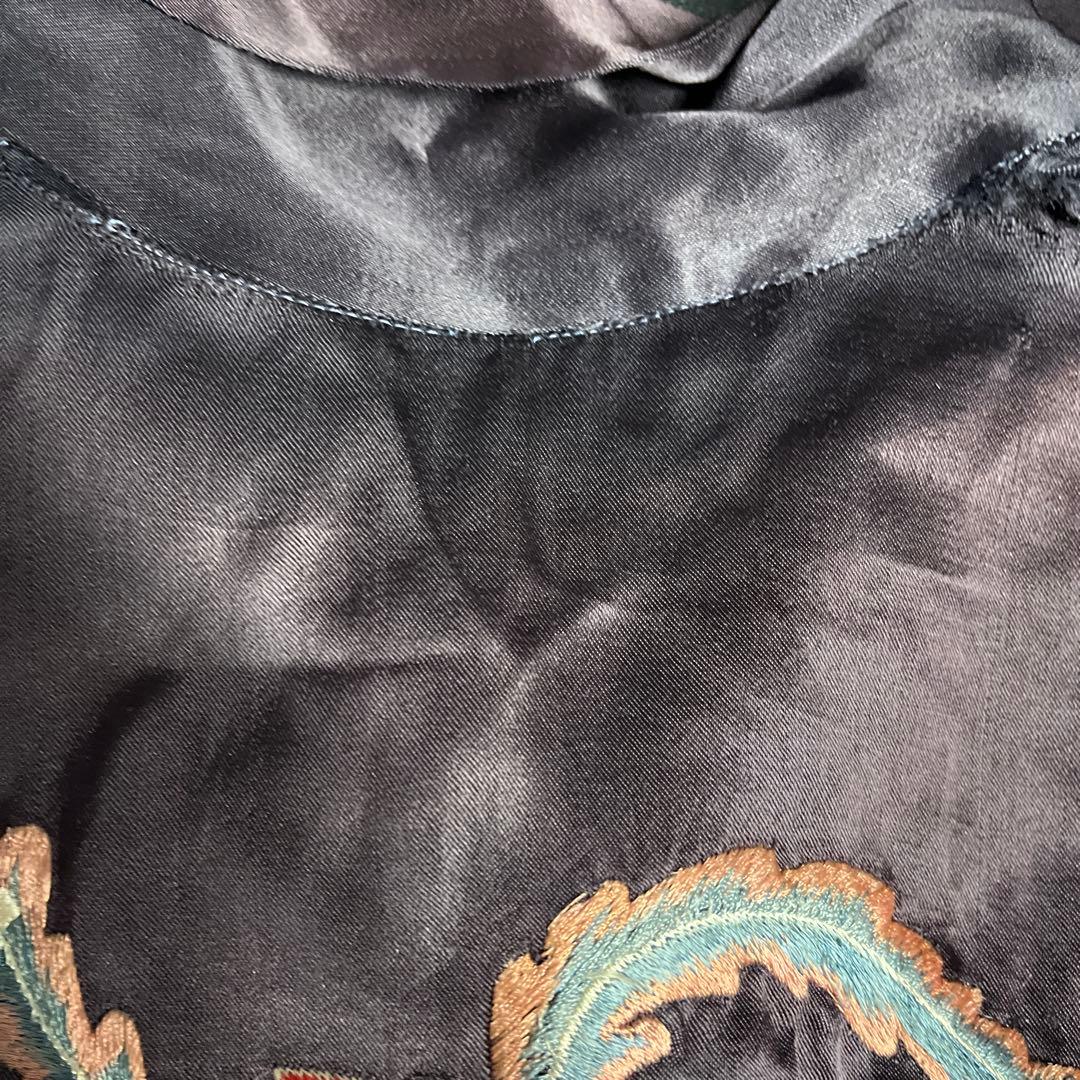 サテン　ビンテージ　古着　30s スカシャツ