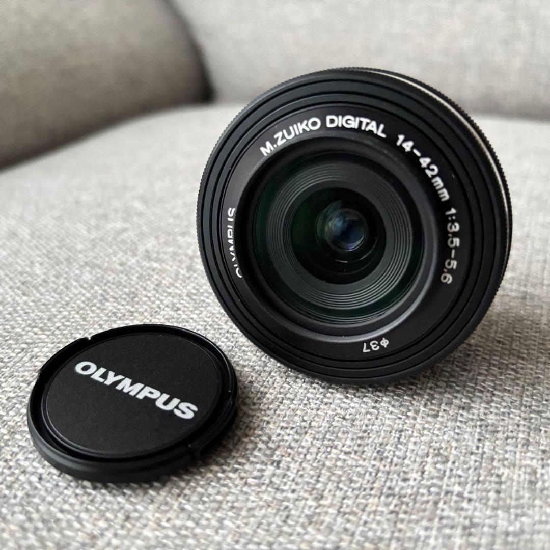 美品OLYMPUS M.ZUIKO DIGITAL 14-42mm ブラック