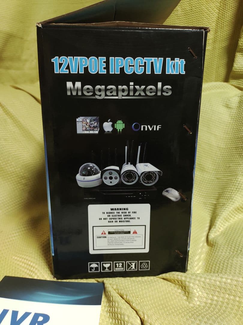 新品 ワイヤレス 防犯カメラキット カメラx4 チューナー スマホ操作可能