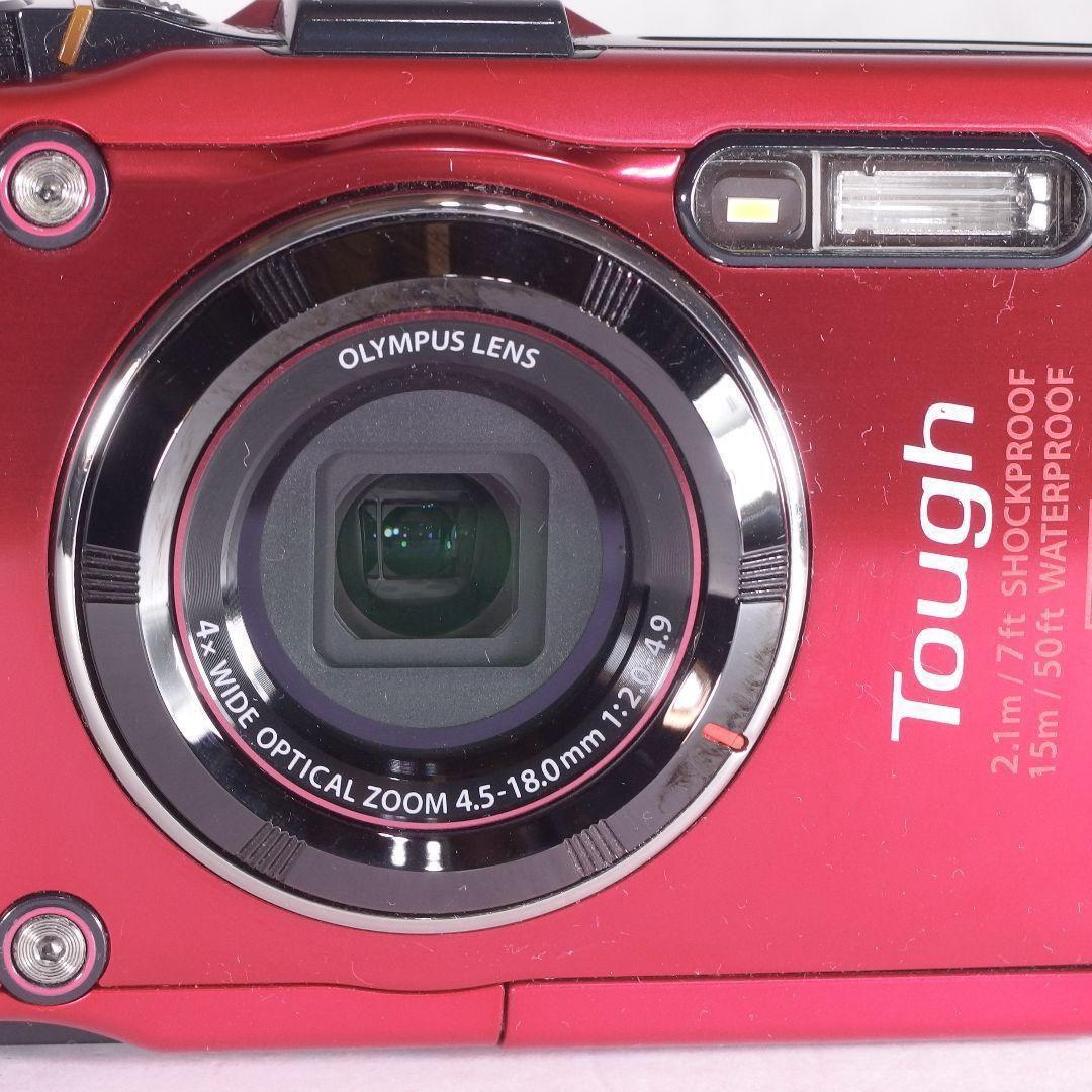 完動極上美品 OLYMPUS オリンパスTOUGH TG-4 社外充電器 レッド