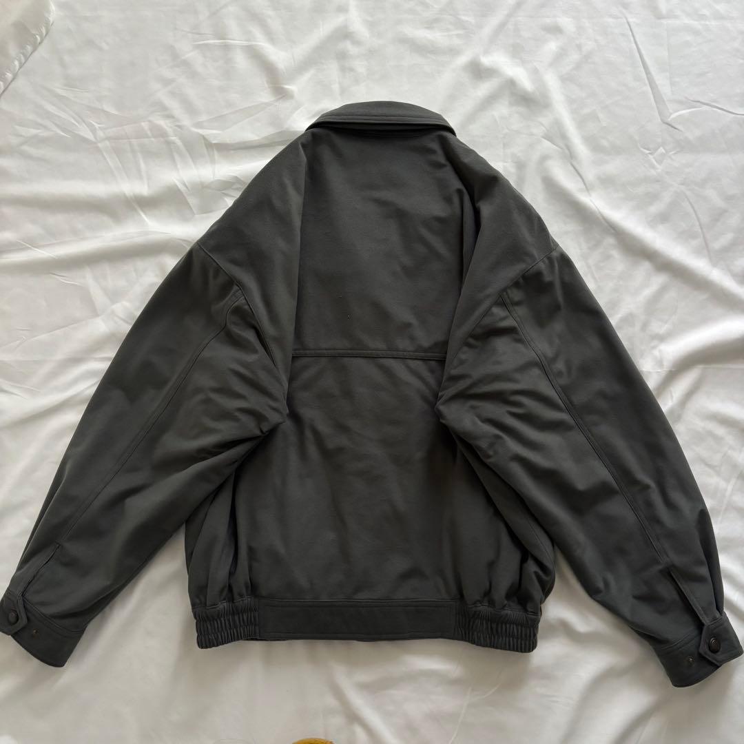 90’s vintage 短丈中綿ブルゾン ダークグリーン スエード調 アメカジ