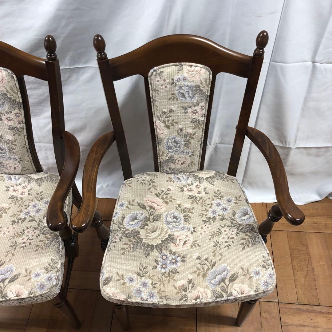 【美品】カリモク 食堂椅子 肘なし 肘付き コロニアル CC17モデル 　H