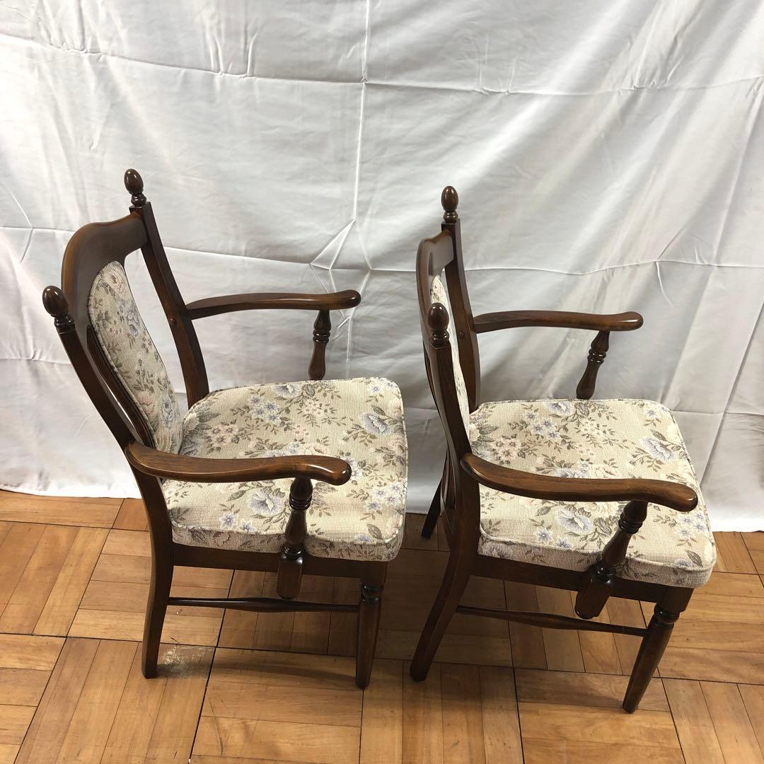 【美品】カリモク 食堂椅子 肘なし 肘付き コロニアル CC17モデル 　H