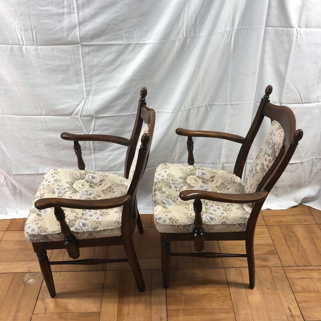 【美品】カリモク 食堂椅子 肘なし 肘付き コロニアル CC17モデル 　H