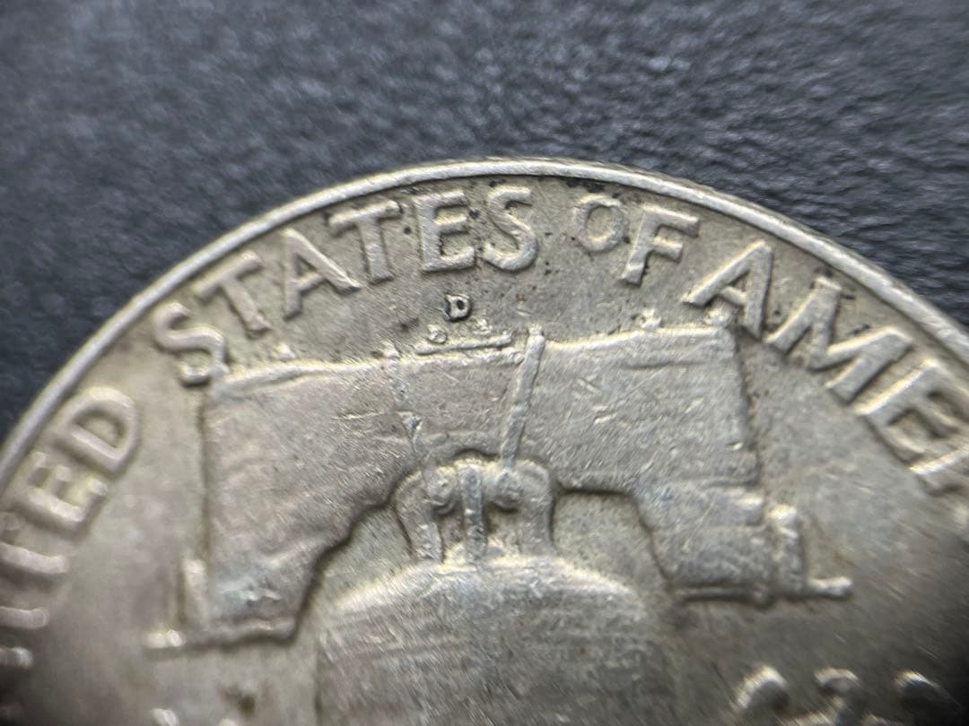 フランクリンハーフダラーアメリカ銀貨ドル5枚50セント