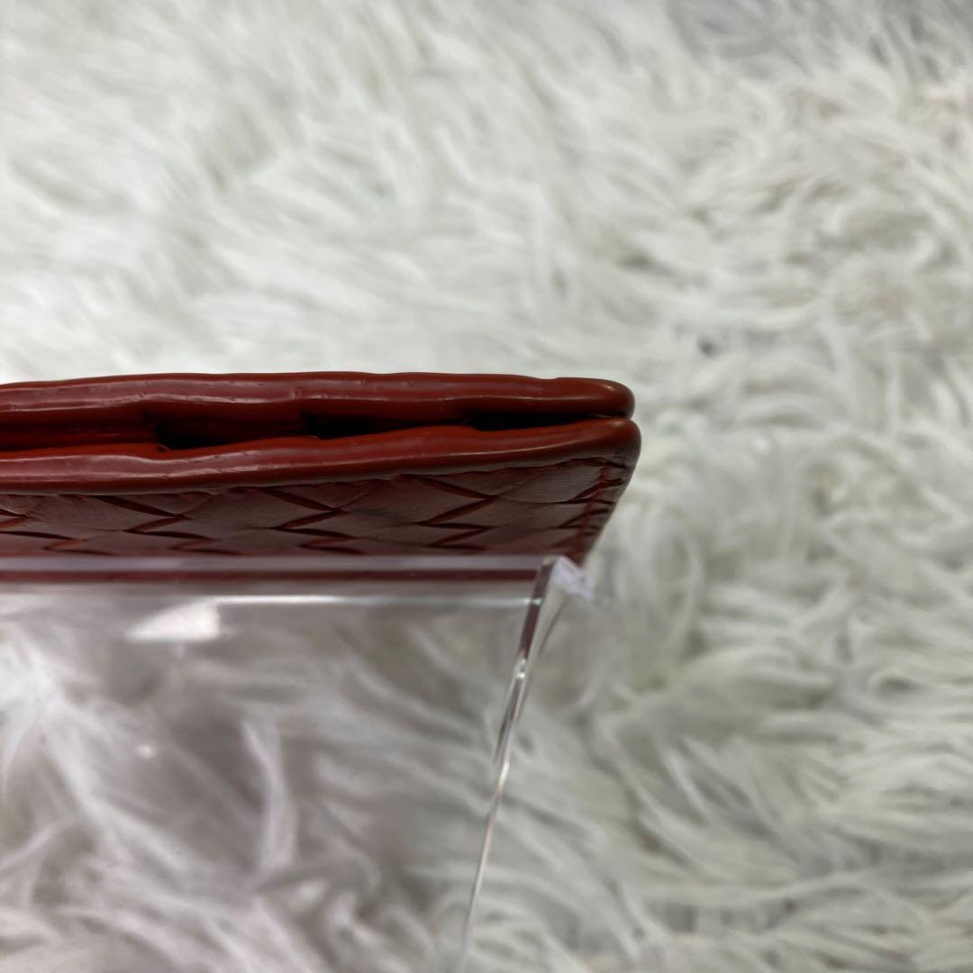 希少色✨ボッテガヴェネタ　マネークリップ　イントレチャート　オレンジ　レザー
