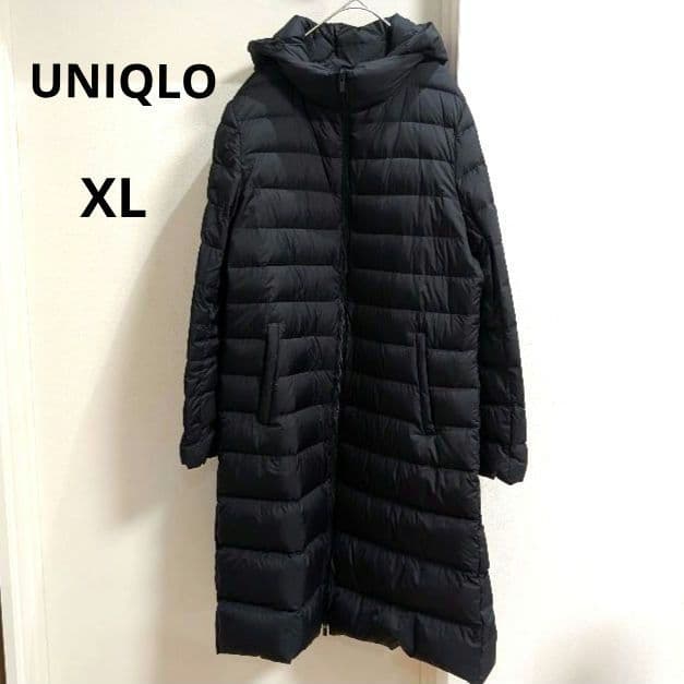 【新品未使用】UNIQLO ウルトラライトダウンロングコート XL ブラック