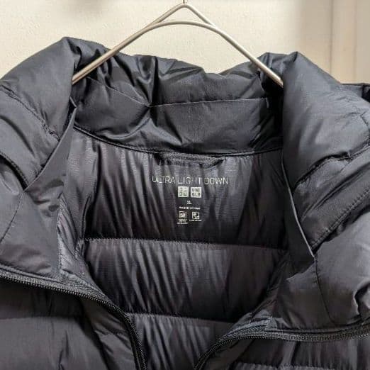 【新品未使用】UNIQLO ウルトラライトダウンロングコート XL ブラック