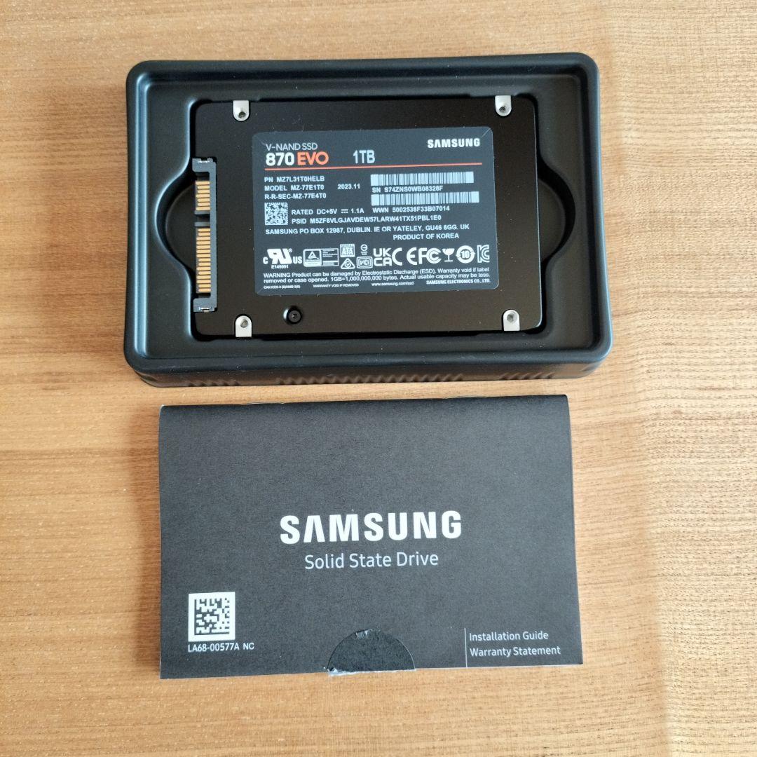 【SSD 1TBサムスンSamsung 870QVO MZ-77Q1T0B/IT