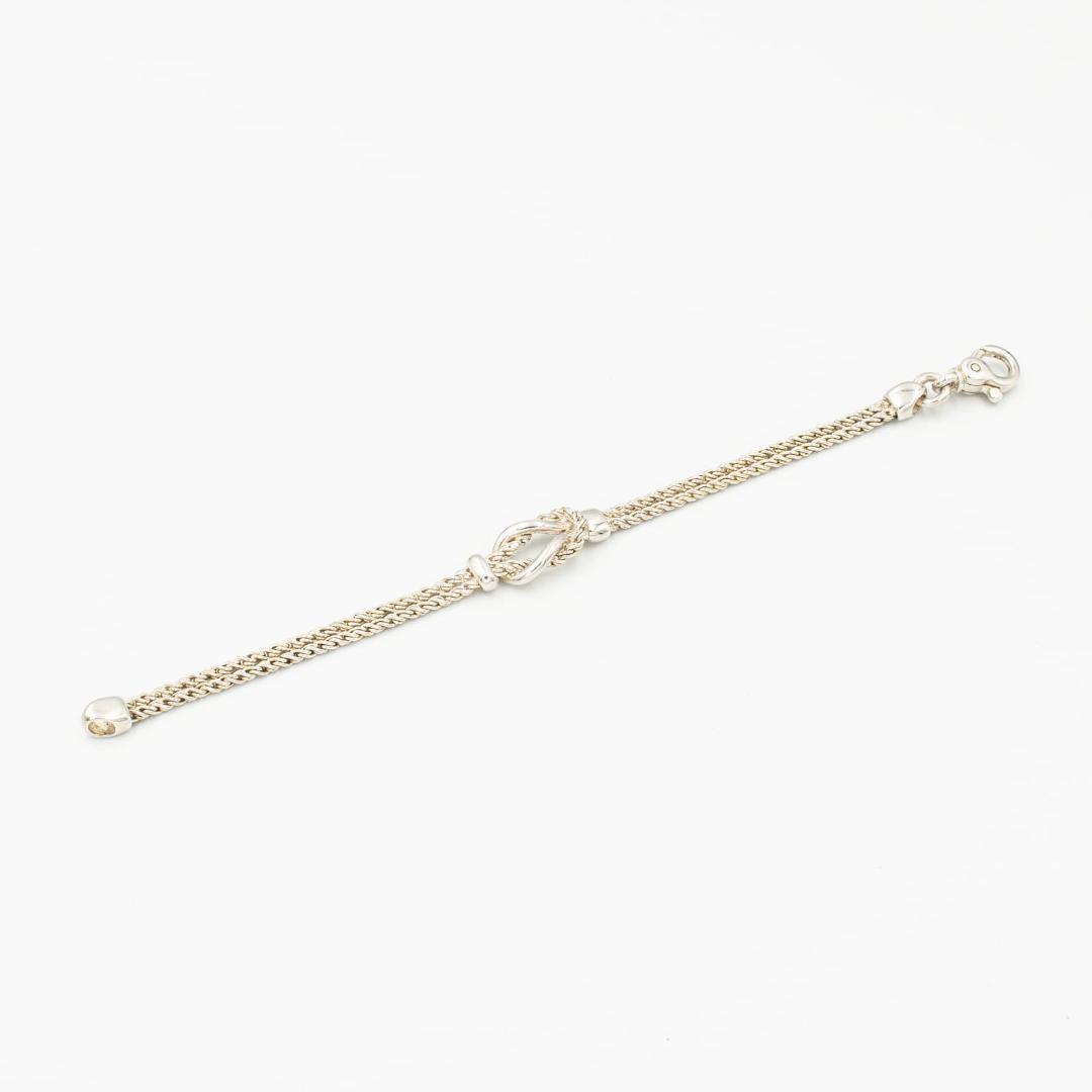 ヴィンテージ ティファニー センターノット ダブルロープ ブレスレット 90's