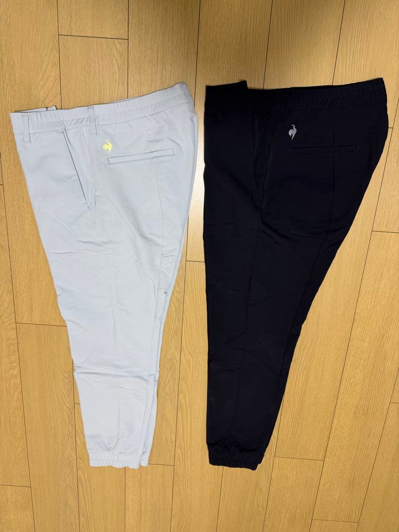 【希少LL】ルコック RIJOUME ジョガーパンツ 2枚セット（黒・グレー）