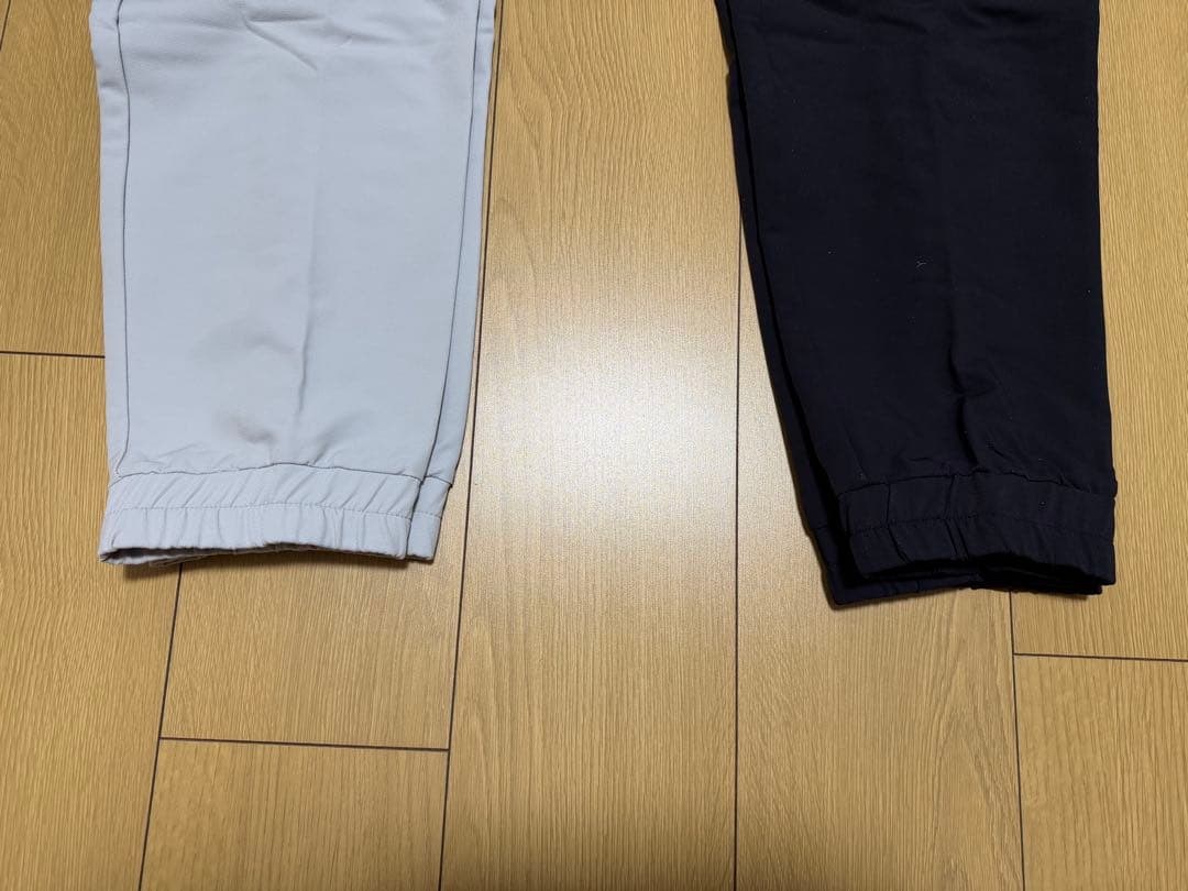 【希少LL】ルコック RIJOUME ジョガーパンツ 2枚セット（黒・グレー）